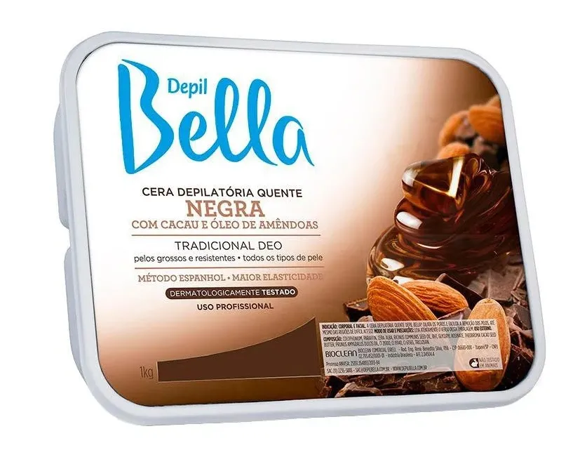 Cera Depilatória Depil Bella Negra 1Kg