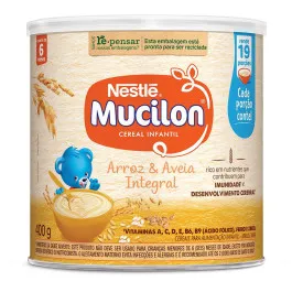 Cereal Infantil Mucilon Arroz e Aveia 400g
