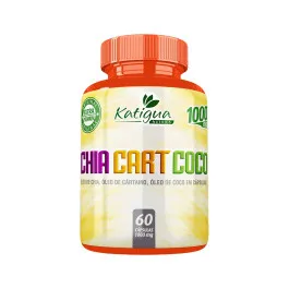 Óleo de Cártamo - Chia Cart Coco 1000mg 60 Cápsulas - Katigua