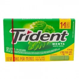 Chiclete Trident Menta 25,2g - 1 Unidade