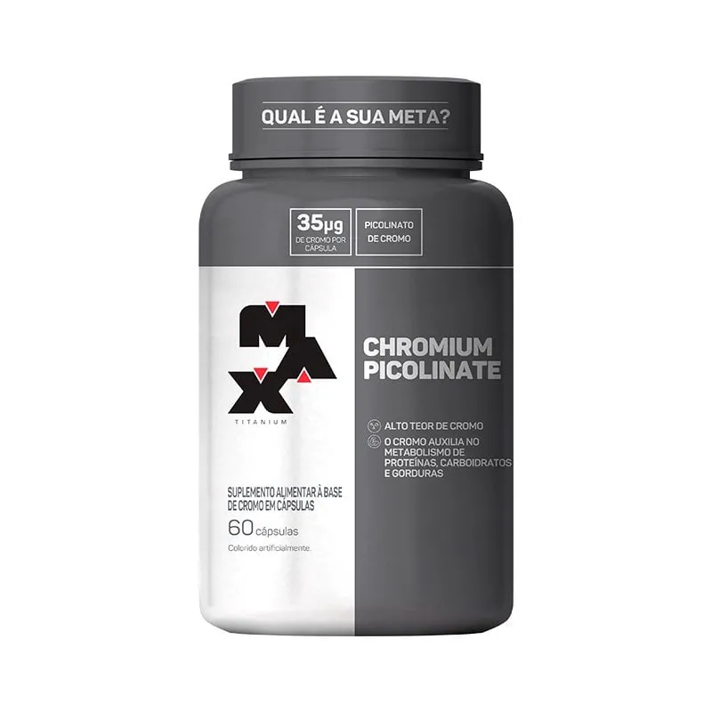 Chromium Picolinate com 60 Cápsulas - Max Titanium