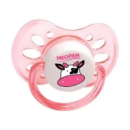 Chupeta Neopan Rosa Princesa Silicone Bico Ortodôntico Nº2 +6 Meses - 1 Unidade