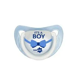 Chupeta Neopan Azul Boy Silicone Bico Ortodôntico Nº2 +6 Meses - 1 Unidade