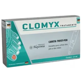 Clomyx Caneta Twist-Pen 2,5ml - Fortalecedor de Unhas contra Fungos e Micose, Tecnologia Alemã - Alquimia