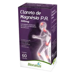 Cloreto de Magnésio P.a 500mg 60 Cápsulas - Bionatus