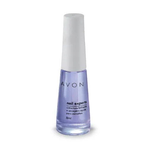 Avon Nail Experts Cobertura Brilhante e Secagem Rápida para Esmaltes 8ml VAL. 02/2026 Cobertura Protetora e com Extra Brilho que prolonga a Durabilidade do Esmalte. Secagem Ultra-Rápida em até 60 segundos!Produto muito conhecido por sua cor /"roxinho/" ou