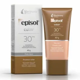 Protetor Solar Facial Episol Color Pele Clara FPS30 40g
