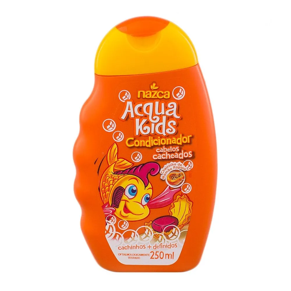Condicionador Acqua Kids Nazca Cabelos Cacheados Mamão Papaia 250ml
