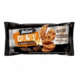 Cookies Belive Zero Açúcar Sabor Baunilha e Chocolate 67g