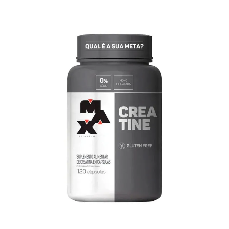 Creatine Monohidratada Max Titanium 120 Cápsulas