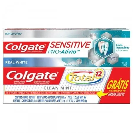 Creme Dental Colgate Sensitive Pró-Alívio Real White 110g