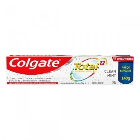 Creme Dental Colgate Total 12 Clean Mint com 140g