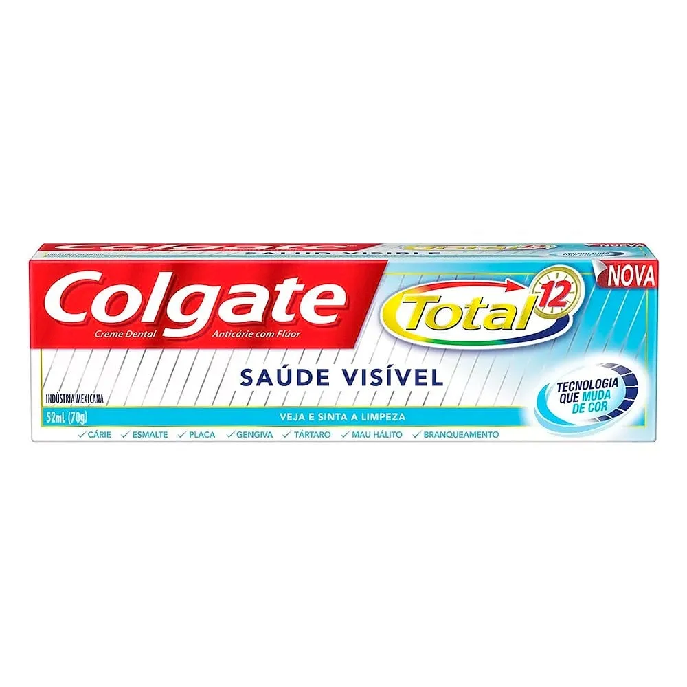 Creme Dental Colgate Total 12 Saúde Visível 70g