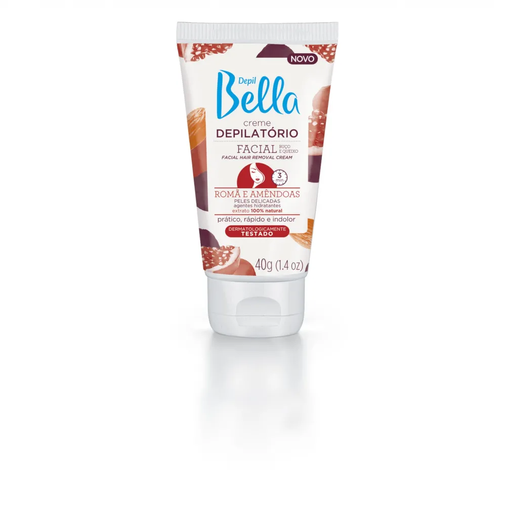 Creme Depilatório Facial Romã E Amêndoas 40G