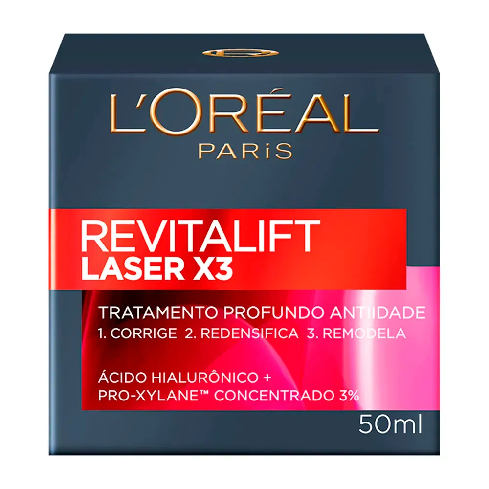 Creme Facial Anti-Idade L'Oréal Revitalift Laser X3 Diurno 50g