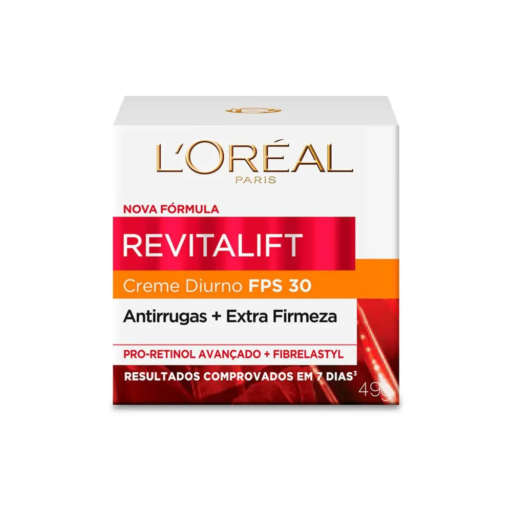 Creme Facial Anti-idade L'Oréal Paris Revitalift Pro-Retinol Diurno FPS 30 49g