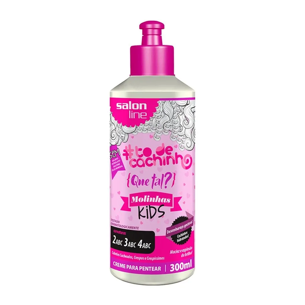 Creme Para Pentear Tô de Cachinho Molinhas Kids Salon Line 300ml