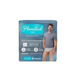 Cueca Descartável Plenitud Man G/XG 8 Unidades