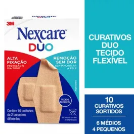 Curativo 3M Nexcare Duo Variados 10 Unidades