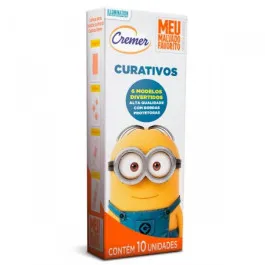 Curativo Infantil Cremer Minions Flexível 10 Unidades