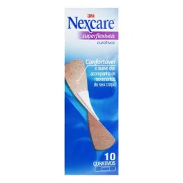 Curativo 3M Nexcare Superflexíveis 10 Unidades