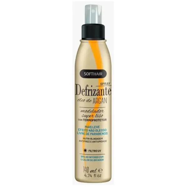 Defrizante Spray 140ml Óleo de Argan Softhair