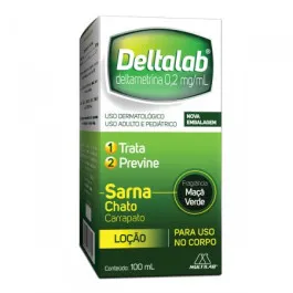 Deltalab 0,2mg Loção para Piolhos e Lêndeas 100ml
