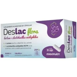 Deslac Flora 10.000FCC 30 Cápsulas - Maxinutri