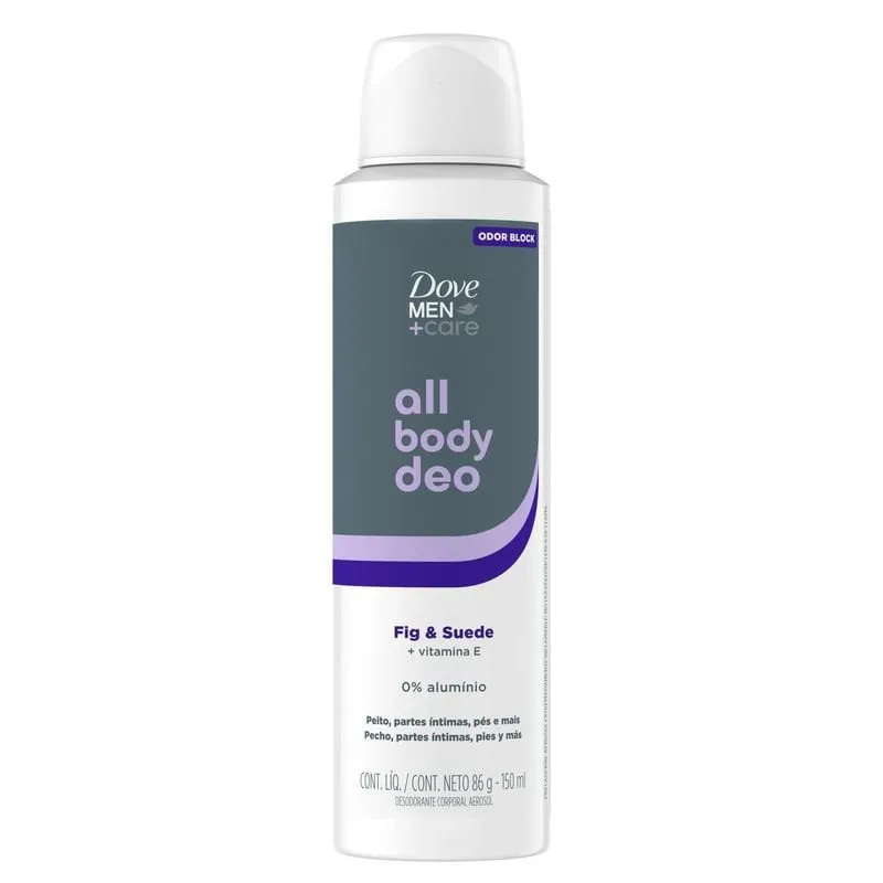 Desodorante Corporal Aerosol Dove Men All Body Deo Fig e Suede 150ml