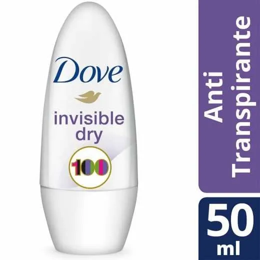 Desodorante Dove Roll On Invisible Dry Feminino 50ml