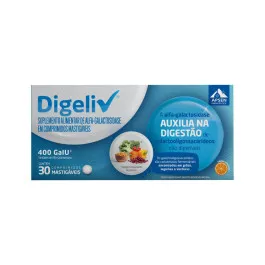 Digeliv 400GalU 30 Comprimidos Mastigáveis