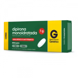 Dipirona 1G com 10 comprimidos - CIMED
