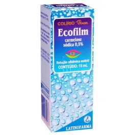 Ecofilm 5mg 15ml - Lubrificante Oftálmico - Cristália