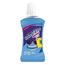 Enxaguante Bucal Infantil Malvatrikids Júnior Blue - Zero Álcool 250ml