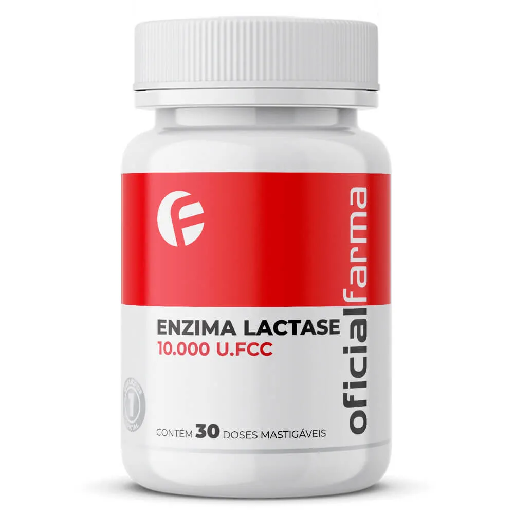 Enzima Lactase 10.000 U.FCC 30 Doses Mastigáveis
