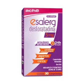 Esalerg Desloratadina 5mg 30 Comprimidos