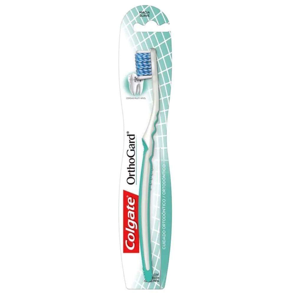 Escova de Dente Colgate OrthoGard Cabeça Ultra Compacta com 1 unidade