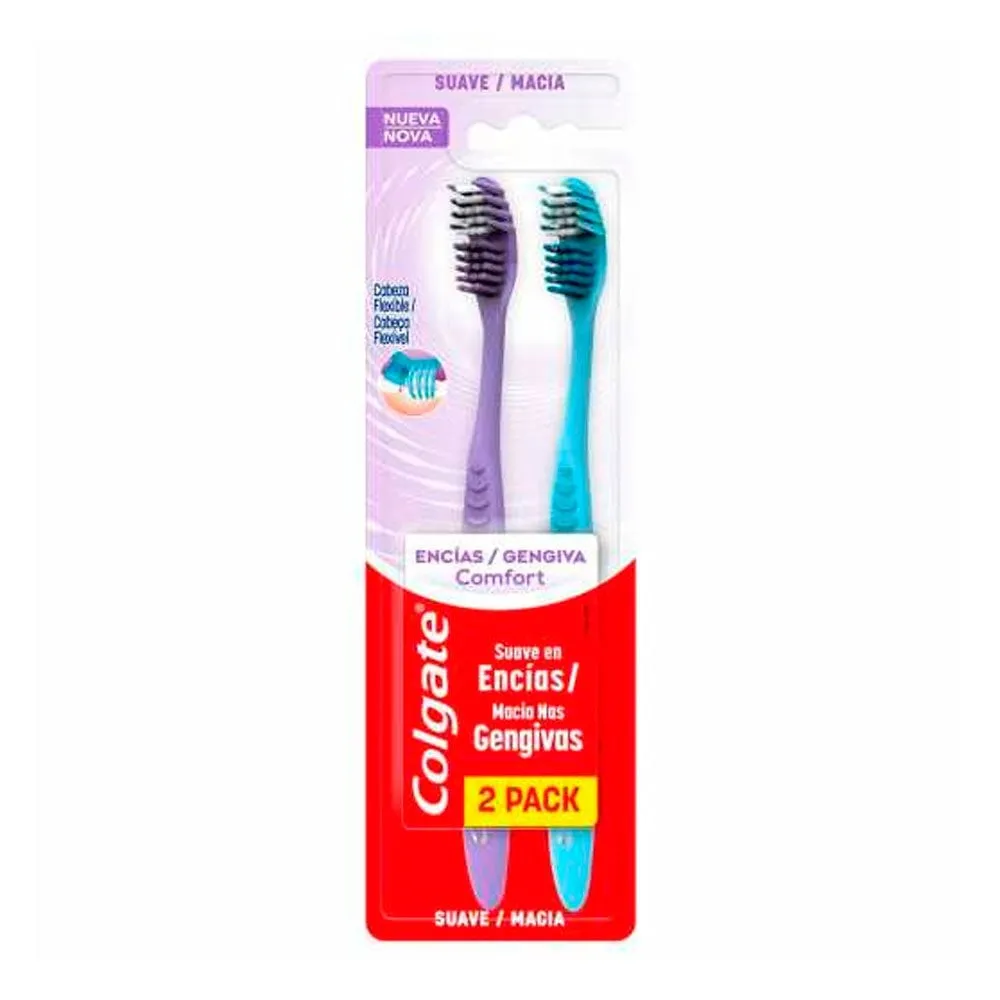 Escova Dental Colgate Gengiva Comfort com 2 Unidades