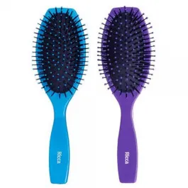 Escova de Cabelo Ricca - Oval Almofadada - 1 Unidade