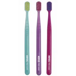 Escova de Dente Kess Pro Extra Macia - 3 Unidades