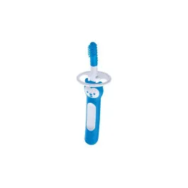 Escova de Dente para Bebês MAM Massaging Brush 3 Meses+ Azul 1 Unidade