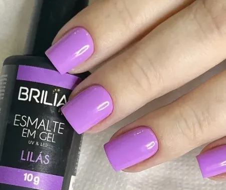 ESMALTE GEL LILAS BRILIA NAILS