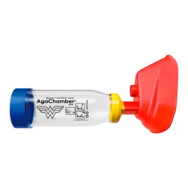 Espaçador para Inalação Infantil Mulher Maravilha AgaChamber