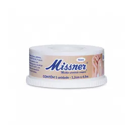 Esparadrapo Impermeável Missner Bege 1,2cm x 4,5m - 1 Unidade