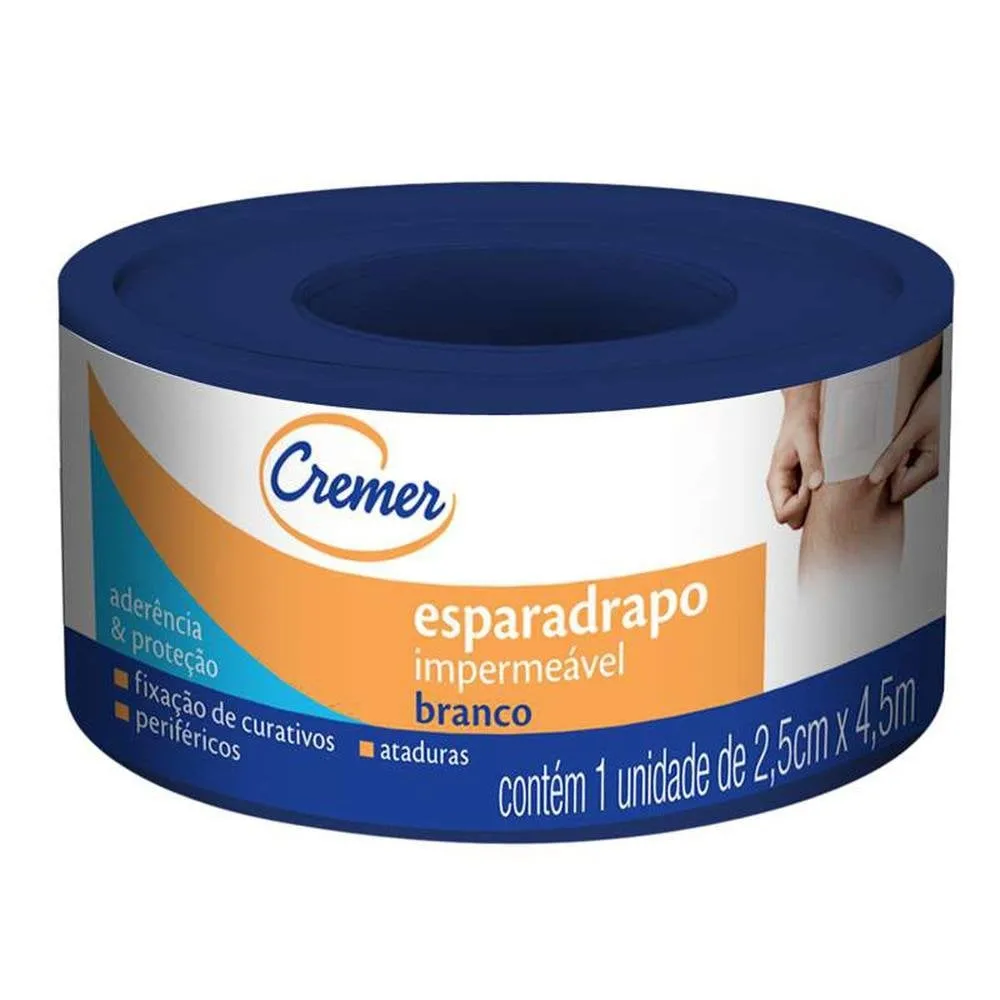 Esparadrapo Impermeável Cremer 25cm x 45m 1Un
