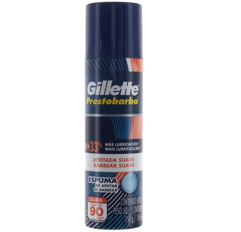 Espuma de Barbear Gillette Prestobarba Pele Normal 150g