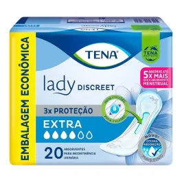Absorvente - Tena Lady Discret Extra - 20 Unidades