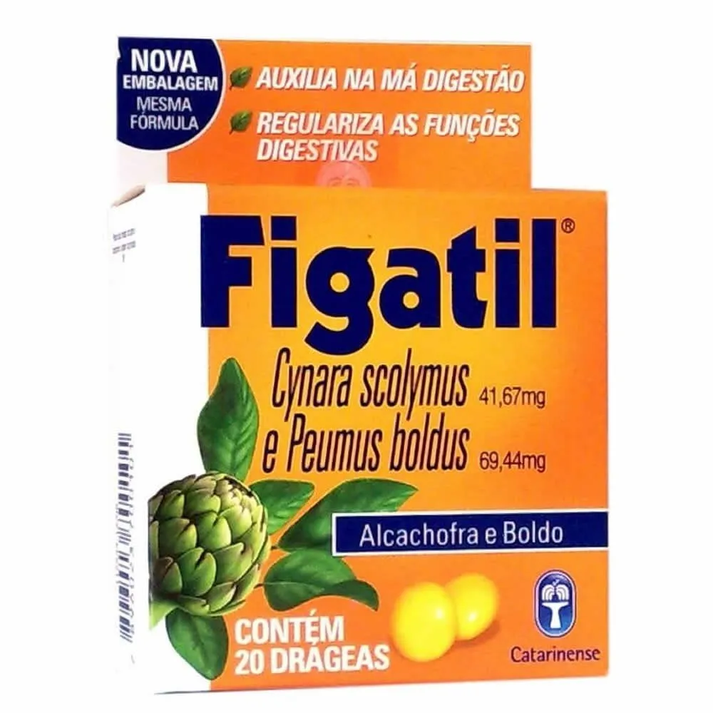 Figatil caixa com 20 drágeas