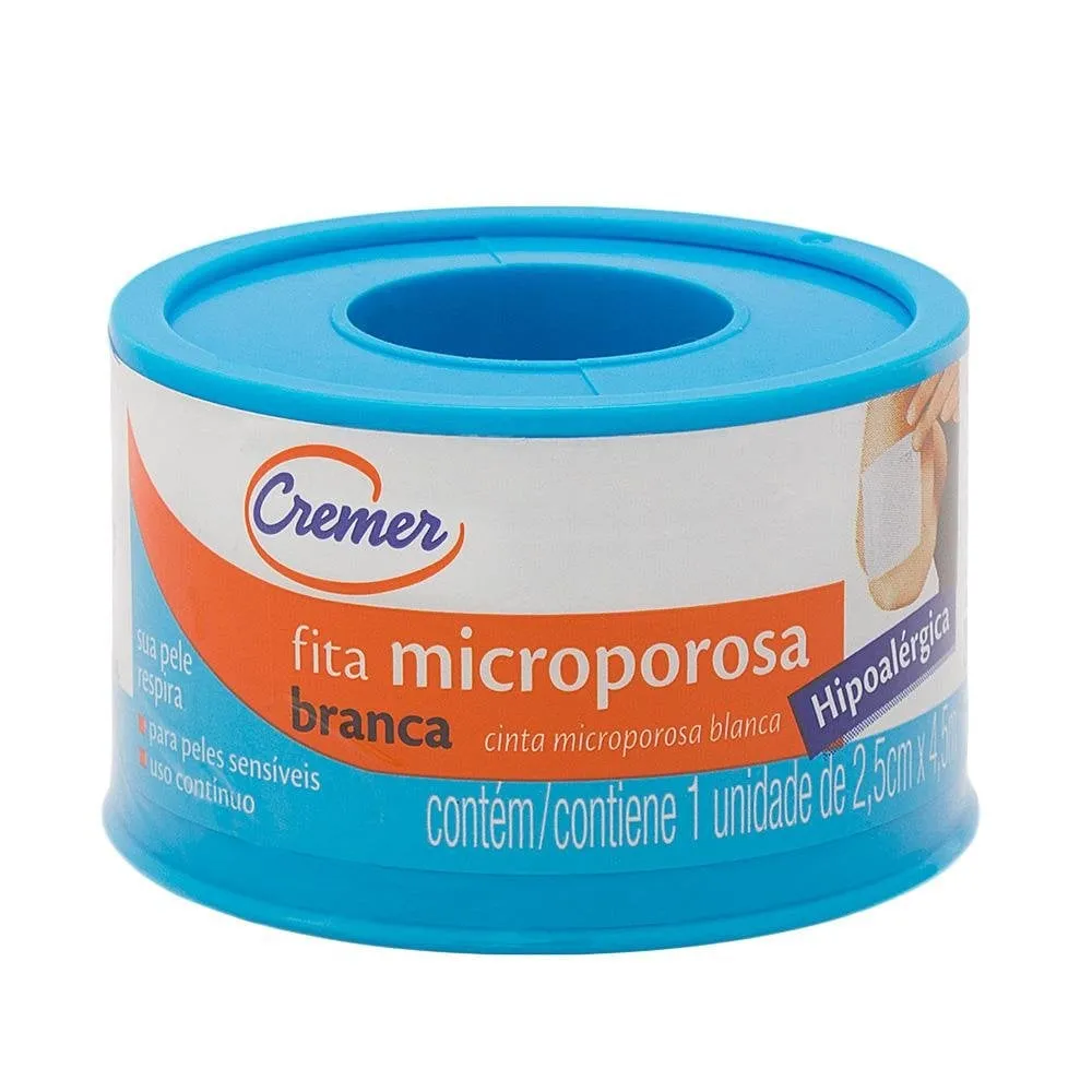 Fita Microporosa Cremer Branca 25cm x 45m