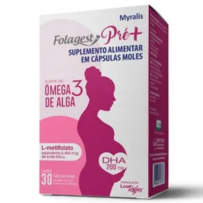 Folagest Pré+ caixa com 30 cápsulas moles